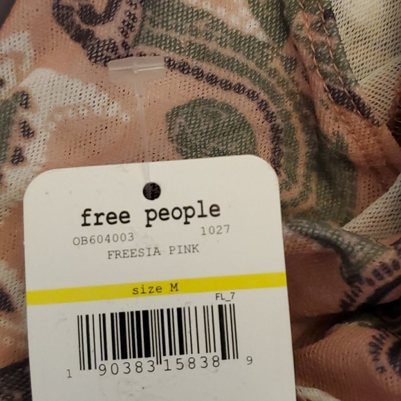 🆕️ Free People So Fresh Sheer Mesh Thong Bodysuit - Picture 7 of 7